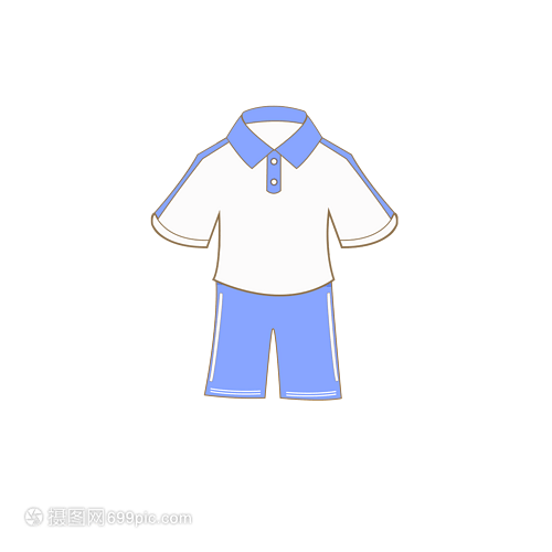 學生卡通夏季服飾校服男